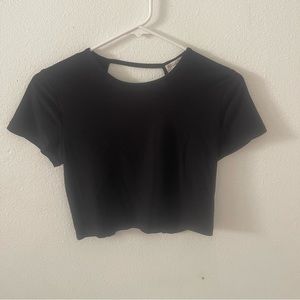 Open back crop top
